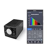 Handheld-Spektrometer für Lichtmessung, 340-1000nm Tragbares Spektrum-Beleuchtungsmessgerät, Echtzeit-CCT-CRI-PAR-PPFD-Analyse, LED-Pflanzenlicht-Tester mit APP & PC-Software, USB-Typ-C-Verbindung