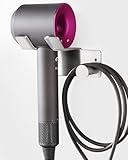 UEMUSI Föhn Halterung, Fönhalter Ohne Bohren, SUS304 Edelstahl Wand Ohne Bohren Föhnhalter Geeignet für die Meisten Haartrockner, Föhn Halterung Ohne Bohren fürs Badezimmer