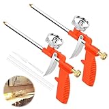 TNOMSNO 2 Stück Schaumpistole, Bauschaumpistole PU Bauschaumpistole, Schaumpistole Bauschaum Set mit 8 Gummidüsen, Schaumpistole zum Abdichten, Füllen, Abdichten