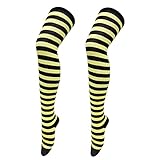 Weihnachten Hohe Lange Strümpfe Überkniestrümpfe Weihnachten Cosplay Party Kostüme Socken Kniehohe Lange Gestreifte Strumpfsocken 1 Paar Karo Strümpfe Strümpfe Silber