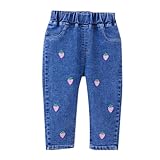 Generisch Baby Mädchen Denim Jeans Kleinkind Kinder Hosen Jeans Weiche Elastische Taille Denim Hosen (6-12 Months)