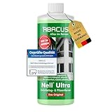 ABACUS® Nell Ultra Grünbelagentferner & Algenentferner Konzentrat, extrem stark! Entfernt Grünbelag & Algen selbsttätig mit Langzeitschutz – für Stein, Fassade, Terrasse, Dach – Nell Ultra 1000 ml
