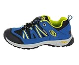 Brütting Unisex Kinder Ohio Low Trekking-& Wanderhalbschuhe, Blau Schwarz Lemon, 39 EU