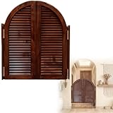 ZXHKZDX Maßgefertigte Holz-Cafétür Mit Edelstahlscharnieren, Beidseitig Öffnend Mit Automatischem Schließmechanismus, Schwingtür (halbhoch), Raumteiler Für Türöffnungen Küche 20 Farben(120X90X3.8CM)