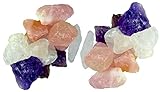 Doppelpack 2er Set Premium Wassersteine Energetisierung Amethyst Rosenquarz Bergkristall 250 gr + 250g GRATIS
