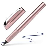Schneider 186209 Ceod Shiny Tintenroller (Rechts- und Linkshänder, Strichstärke M, inkl. Tintenpatrone Königsblau) Powder pink