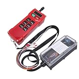 Fabater WLAN in Industrial Crane Fernbedienung mit Verbesserten Kontrollbereichs- und Sicherheitsmerkmalen für Brückenkräne, Overhead -Kräne, Kettenhebezeuge, 8 Wichtige Fernbedienung und Empfängerset