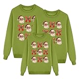 Passende Weihnachtspyjamas für die Familie, Weihnachtspyjamas für die Familie, Weihnachtspyjamas,(A151 Green,XX-Large)