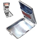Match Box Mini Edelstahl Matches Box mit Reibungsplatte wasserdicht Silber Match Halter Mini Tragbarer Vorrat für Aufbewahrungsmittelgeschäft