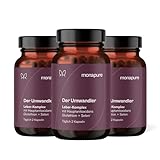 monapure der Umwandler Schilddrüsen & Leber Komplex mit Mariendistel, Artischocke, Cholin, Glutathion, Selen, NAC + weitere Aminosäuren - 180 Kapseln hochdosiert & vegan