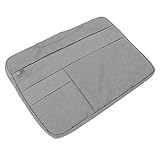 Kufoo Laptop-Schutzhülle, wasserdichte Mehrzweck-Laptop-Tasche mit Großer Kapazität für das Büro (Grau)