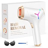 Haarlosy IPL Geräte Haarentfernung Laser für Frauen und Männer, zu Hause IGBT Schmerzfreies IPL Haarentfernungsgerät für Schnelleres Ergebnis, für Gesicht, Bikinizone, Achseln, Körper, Gold