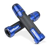 Motorrad-Griffstecker Motorradknöpfe Anti-Rutsch-Scooter-Griffenden Griffe Lenker für Suz&u-ki GSF 250 600S 600 650 650S 650N 1250 1200 Bandit 650S Lenker (Color : Blau)