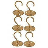 HANABASS 6 Stück Kunst Wand Utensilien Vogel Pflanzen Lampe Leichtlast Hängebecher Kreative Schraube Garten Aufhänger Haken Laternen Zum Befestigen Von Glockenspiel Zuhause Eisen Maurer