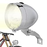 DAWCBVJQ Vorderlicht für Fahrrad, Mountainbike, wasserdicht, Retro-Scheinwerfer mit LED, Unisex, für den städtischen und Außenbereich bei Nacht
