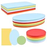 ANNTIM 756x Moderationskarten Set, Metaplankarten Rund, Moderationskarten Oval, Rechteck Oval Rund Bunte Karten Für Die Moderation Farbig Sortiert, Lehrerbedarf Für Präsentation Und Vortrag