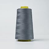 Nähgarn for Haushaltsmaschinen,Nähgarn 3000 Yards Nähgarn Overlock-Nähmaschine Polyestergarn Polyestergarn-Nähset-342 Mittelgrau ( Color : Gris )