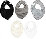 Pippi Babywear Halstücher 5er Pack Bibs Dreieckstücher Lätzchen (White 100)