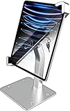 woleyi Tischhalterung Tablet Diebstahlsicherung, Kiosk Tablet Stand mit Schloss, Anti Diebstahl Desktop Tablet Halterung für iPad Pro 12.9/ Air, Surface, Galaxy Tabs (9-14 Zoll großes Tablet)