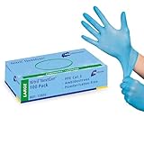Meditrade Gentle Skin® sensitive Einweghandschuhe natur – puderfrei, mikrogeraut, proteinarm, Latex Untersuchungshandschuhe für Medizin, Pflege, Labor & Industrie - Groß - 100 Stück