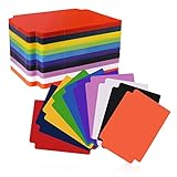 100 Stück Card Divider, 93x69 Mm Kartentrenner Sammelkarten Kunststoff mtg Card Divider Karten Sortieren Laschen für Spiele Sport Aufbewahrungsboxen Ordner (10 Farben)