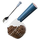 EQLEF Pet Food Scoop Messschaufel mit Clip für 120 g Trockenfutter, Paw Pet Dosenfutter Schaufel Messbecher Hundefutter Trocken Scoop Cat Feed Scoop Küchenschaufel mit Skala 250 ml