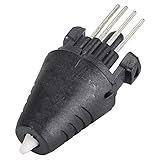 ANGGREK 3D-Druckstift-Düse, 1,75 Mm Einsetzdruckkopf mit Verbesserter Wärmeleitung ABS-Material für Sichere 70-80 °C Stiftspitzentemperatur