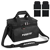 FOSOTO DSLR-Kameratasche Spiegelreflex Fototasche, Große XL Videokameara/Camcorder Tasche für Canon Nikon Sony Panasonic Spiegelreflexkamera, Camcorders, Professionelle Videokameras und Zubehör