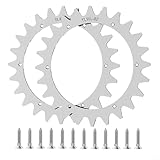 CNANRNANC Edelstahl Mähroboter Spikes,Traktionsverbesserung Roboter-Rasenmäher -Radgröße 225 mm für noch mehr Grip mit, Edelstahl schrauben Zubehör Off-Wheel-Räder