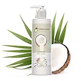 Tropicana Oil Vitaminreiche Bio feuchtigkeitsspendende Kokosöl-Körperlotion - strahlend jugendliche Haut mit natürlicher Sheabutter und Mandelöl