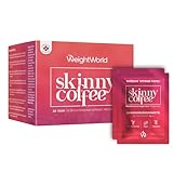 Skinny Coffee - Arabica Kaffee mit Chlorella, Grüner Tee, Grüner Kaffee Extrakt, Guarana Pulver, L-Carnitin, Koffein - 28 Teebeutel - Alternative zum Detox Tee - WeightWorld