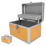 GLEAVI Tragbarer Werkzeugkasten mit Großem Fassungsvermögen und Organizer Mehrlagige Aufbewahrungsbox aus Metall für Mechaniker und Heimwerker Geeignet für Werkstatt und Garage