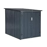 sweeek - Graue Fahrradgarage aus verzinktem Stahl - In 2 Größen erhältlich - Nave