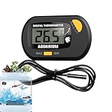 Aquarium-Thermometer – Aquarium-Thermometer, verbessertes Aquarium-Thermometer, Wassertemperaturtest in einem Glasbehälter, /°C, Terrarium-Thermometer, Thermometer