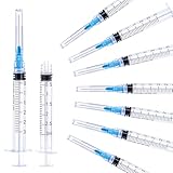 3 ml/cc Plastiktube mit 23G(0,6 x 38mm),Laborbedarf Einzeln Versiegelte Verpackung(20 Stück)