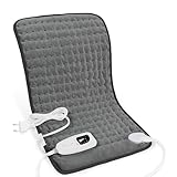 Letitwell Heizkissen, Wärmekissen mit Automatischer Abschaltung, Wärmekissen für Rücken Nacken Schulter Bauch weiche Flanelloberfläche (30 X 60 cm)