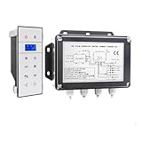 KENBT 3KW Wandmontierte Mini-Dampfsaunamaschine, Dusch-Dampfbad-Zubehör-Kits mit Bluetooth-Telefon-Sauna-Controller-LCD-Display,Sicherheitsmerkmale(VS-9007W-3KW-1-BP)