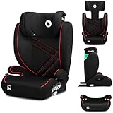 Lionelo Hugo i-Size Kindersitz R129 Gruppe 2/3 (100–150 cm) – mit ISOFIX oder Gurt, 8-fach verstellbare Kopfstütze mit Memory-Schaum, Seitenaufprallschutz und komfortable Armlehnen