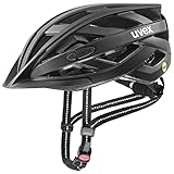 uvex City i-vo MIPS - Leichter City-Helm für Damen und Herren - MIPS-Sysytem - stufenlose Anpassung des Gurtbandes - Black matt - 56-60 cm