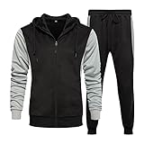 Herren Jogginganzug Freizeitanzug Sportanzug Leisure Suit Tracksuit Tracksuit Joggingsuit Trainingsanzug Sportbekleidung Hausanzug Comfortable Breathable 2-piece Fitness Langarm Sweatshirt