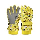 Generisch Kinder Skihandschuhe & Fäustlinge Jungen & Mädchen, Wärmeisoliert, für Kaltes Wetter, für Outdoor Snowboarden, Radfahren, Wintersportaktivitäten mit Niedlichen Cartoon-Designs