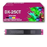 DX-25CT (BK/C/M/Y) Tonerkartuschen kompatibel mit Sharp High Print Volume Toner, Qualitätstoner für Sharp DX2508NC DX2008UC DX2500 DX3008 DX4508 Laserdrucker, einfaches Hinzufügen,Magenta-1Pack
