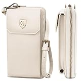GenTo - Große XL Damen Geldbörse mit Handytasche, AIRTAG Halterung & RFID NFC Schutz - All in one Clutch - Handy Umhängetasche - Crossbody - viele Fächer - Inklusive Geschenkbox
