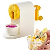 Manueller Eisrasierer – Rotationsrasierer mit Kurbel | Zerkleinerungswerkzeug ohne Strom für Haus Küche Picknick Food Truck Desserts & Cocktails