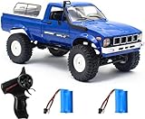 Mostop1:16 Ferngesteuertes Lastwagen, 4x4 Off-Road RC LKW, mit 2 Akkus & Tempo Lenkung Control Pickup Truck, Hobby Spielzeug RC Auto Geschenk für Kinder Erwachsene