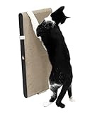 Petrebels Kratzpappe Milo 63, Katzen Kratzbrett aus sehr stabilem Karton, Kratzbretter Wand, 62,5 x 4,7 x 27,7 cm, Farbe Schwarz