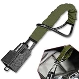 Tevlaphee Lenkradkralle Aufgerüstetes, Lenkradschloss für Auto, Metallkopf, Sichtbares Auto-Diebstahlschutzgerät, Robuste Ausführung, Universelle Passform, 3 Schlüssel (Grün)