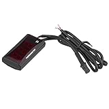 Yctze 12V Universal Motorrad Thermometer 0-120 ℃ Motorrad Digital Thermometer LED Hintergrundbeleuchtung Wassertemperaturanzeige Temperaturanzeige für Rennroller