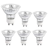 SCNNC Halogenlampe GU10 35W 230V, 380lm Warmweiß 2700K Dimmbar, Halogen Reflektor MR16, Halogen GU10 MR16 für Schrankleuchte, Ausstellungsleuchten, 6 Stück