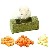 Fangssiy Hamster Kauspielzeug Für Zähne - Futternapf Für Kleintiere,Natürliche Kauspielzeuge für Chinchillas - Für Hamster, Chinchilla & Kaninchen Für Spiel Und Bereicherung Im Käfig, Knabbern,